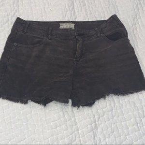 Free people brown corduroy cut offs🤠